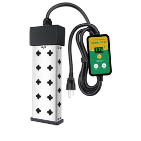 Yoisie immersion heater with digital thermostat for precise temperature control.