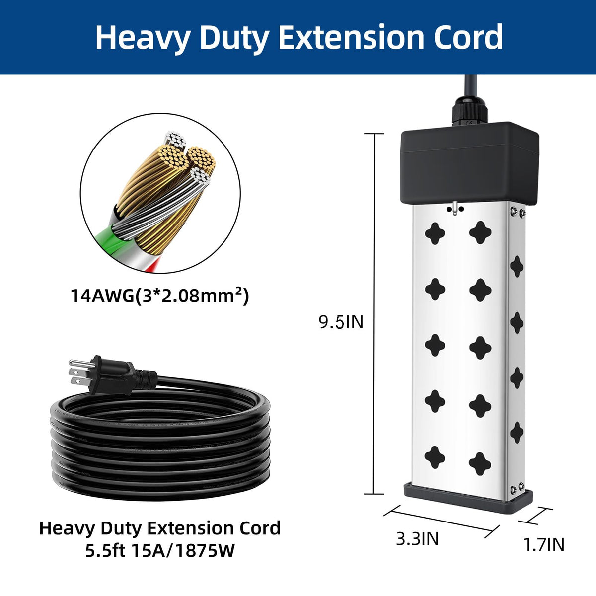 Yoisie immersion heater displays real-time temperature for easy monitoring.