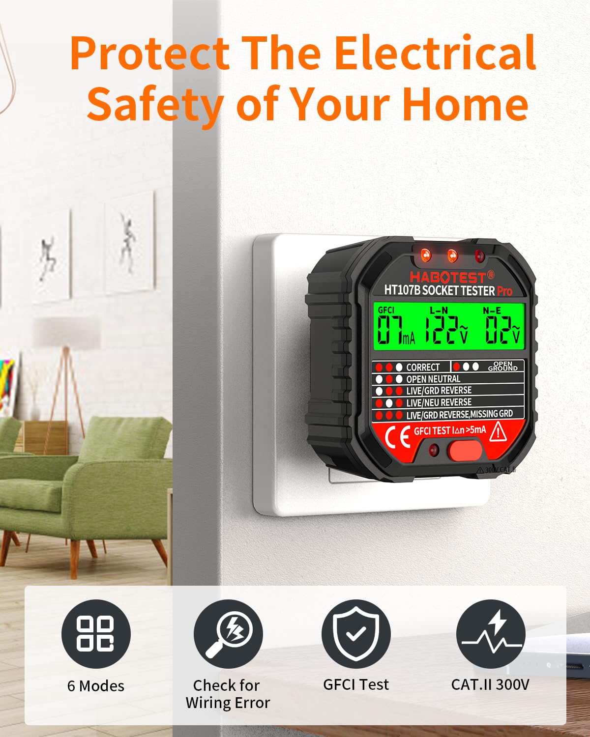 YOJOCK voltage readout confirms 90-250V supply clearly