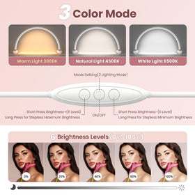 Yokilly Arc Half Moon Light provides 180-degree coverage reducing shadows during detailed tasks