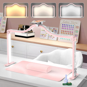 Yokilly Arc Half Moon Light foldable design enhances compact nail art spaces.