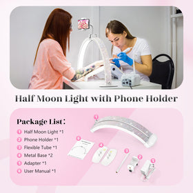 Yokilly flicker-free illumination creates a comfortable manicure environment.