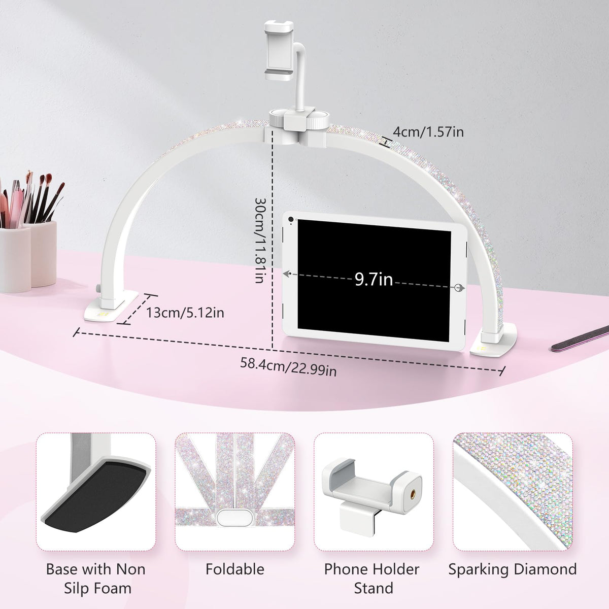 Yokilly three color modes adjust warmth for nail work.
