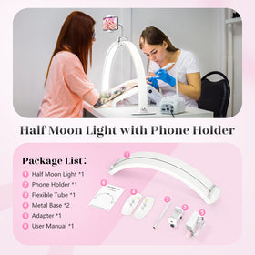Yokilly Desklamp supports nails, crafts, reading, and sewing with steady illumination