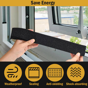 YoleShy foam tape is easy to cut and apply.