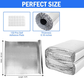 YoleShy garage door insulation film reduces heat transfer