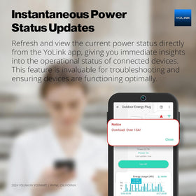 YoLink automatic safety shutoff protects connected devices