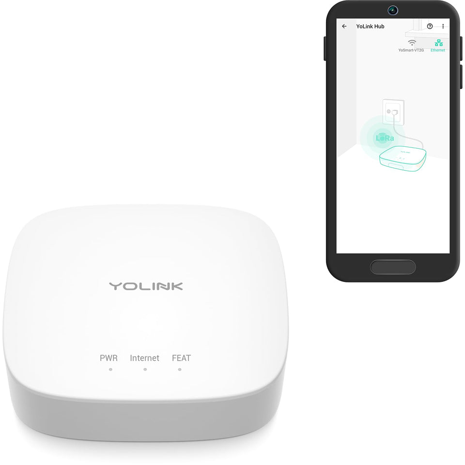 YoLink Hub package contents ready for quick setup and seamless device pairing.