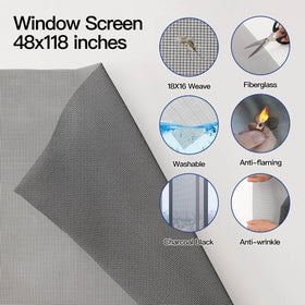 Yolovit 0.14 inch spline for secure, high-tension screen fit