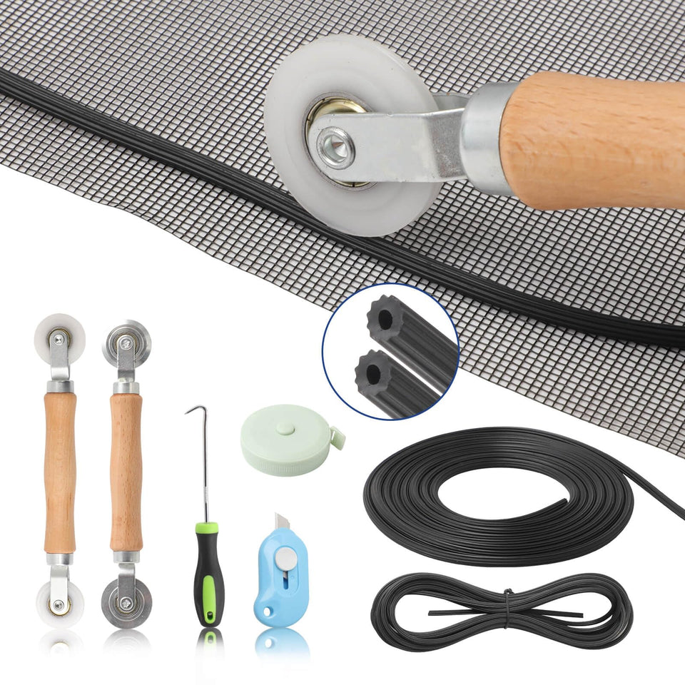 Yolovit window screen kit 48x114 mesh for quick home repairs