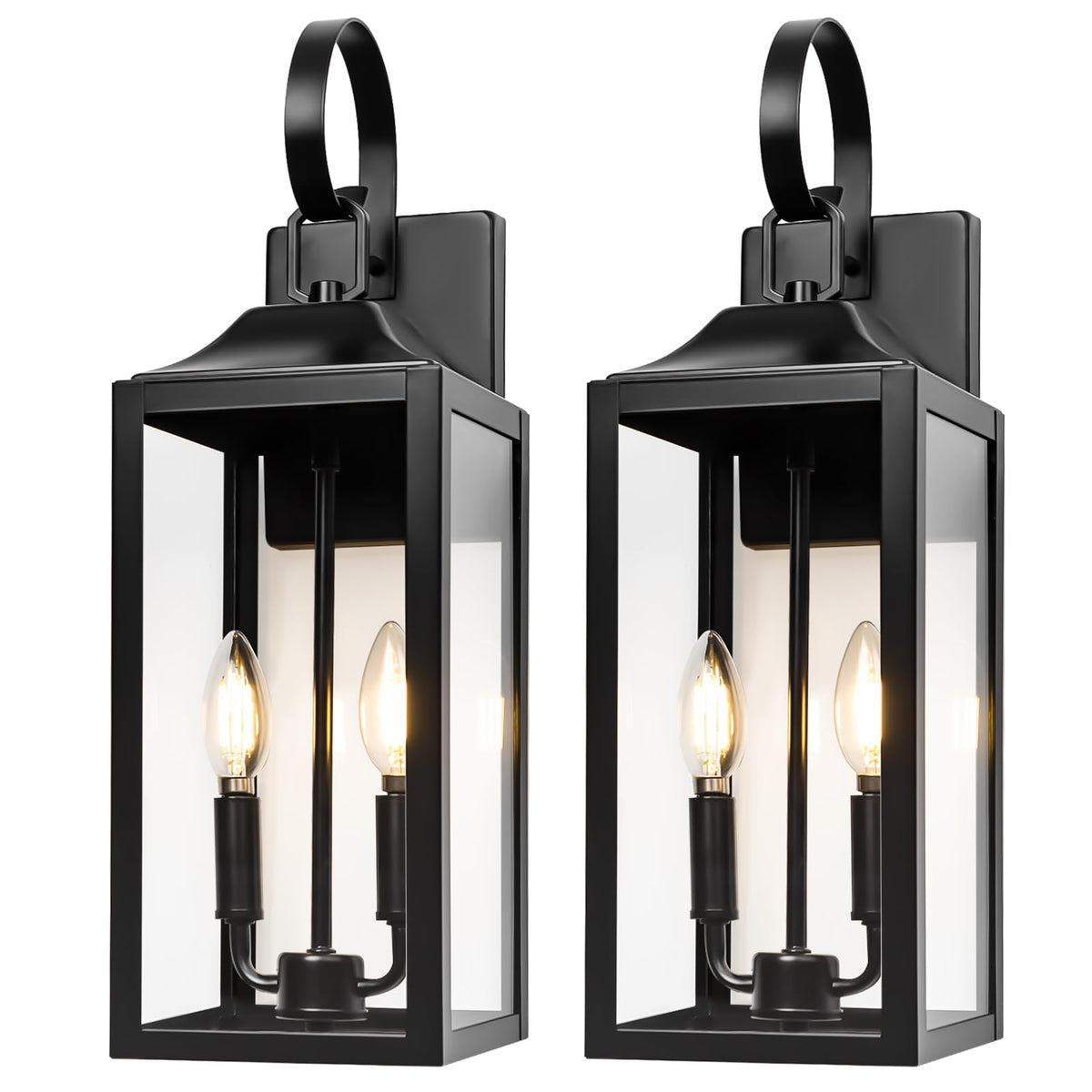 Yolsunes 2-pack outdoor wall lights for cohesive exterior lighting
