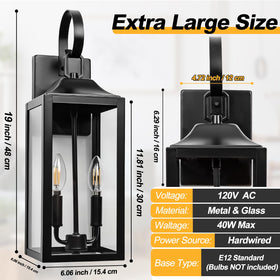 Yolsunes matte-black exterior wall light adds modern curb appeal and durability.