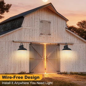 Yolsunes no wiring required design simplifies wall mounting