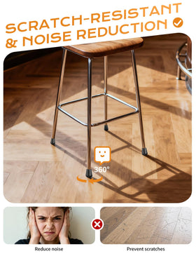 Yomanta square-leg adaptors provide elastic grip and slip resistance.