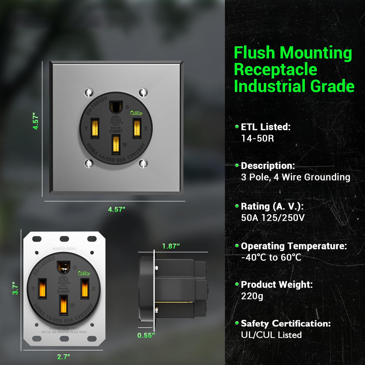 Yomiuwo copper wire compatibility with #4-#8 AWG supports flexible installs