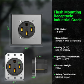 Yomiuwo copper wire compatibility with #4-#8 AWG supports flexible installs