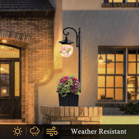 Yonaveil solar post light with dusk-to-dawn sensor lights pathways automatically.