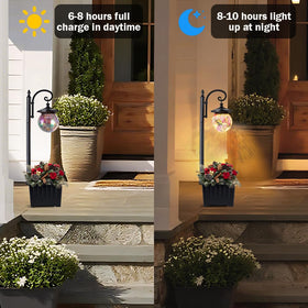 Yonaveil 2-in-1 post light and planter enhances entryways.