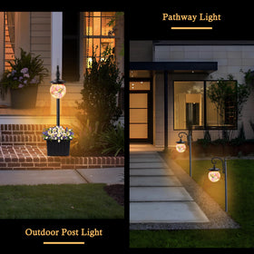 Yonaveil weatherproof black powder-coated finish enhances outdoor durability.
