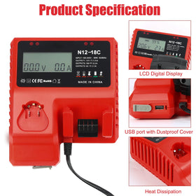 YongerTool charger cooling fan keeps battery temperature in check.