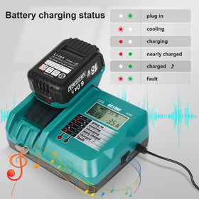 Compatible with Makita 18V LXT tools and chargers.