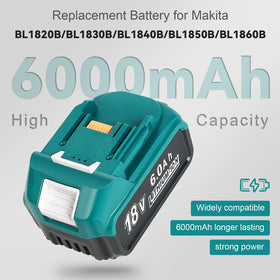DC18RC charger displays LCD status for easy charging management.