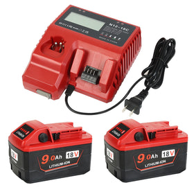 YongerTool M18 9Ah battery front view for extended runtime.