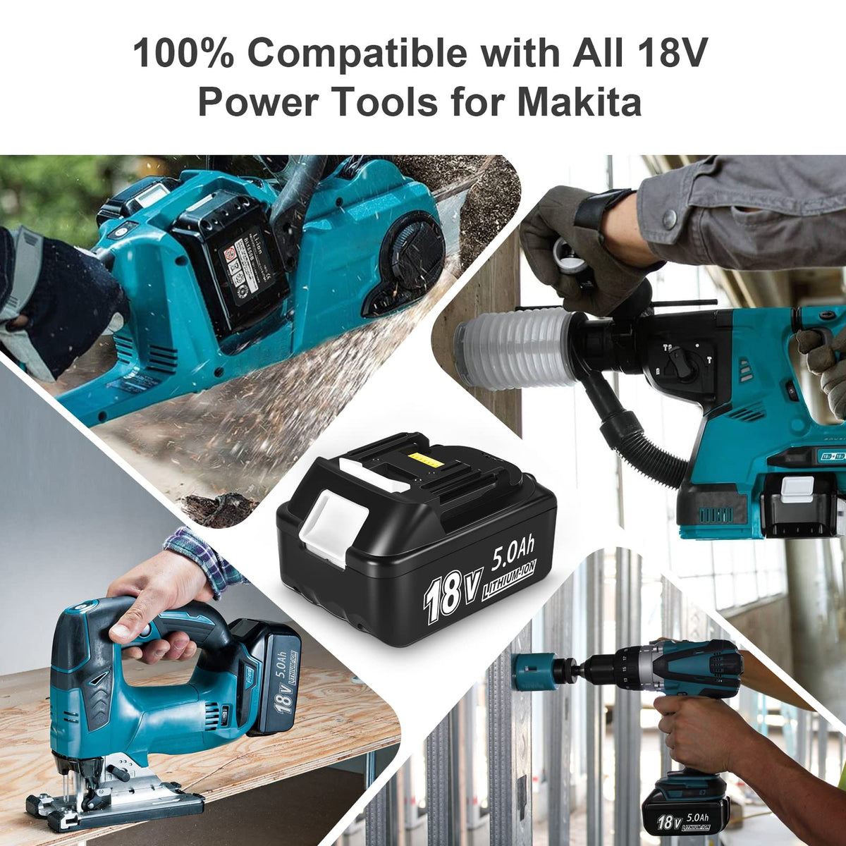 YongerTool Makita 18V compatibility bundle shows broad Makita LXT support