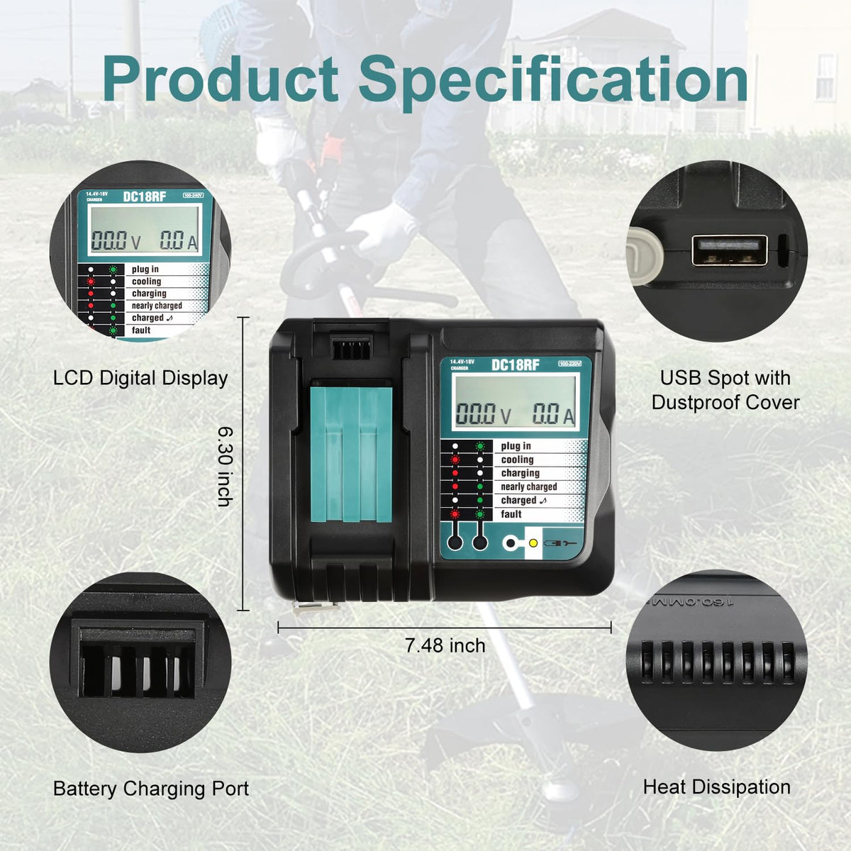 YongerTool smart protection guards against over-charge and short circuits