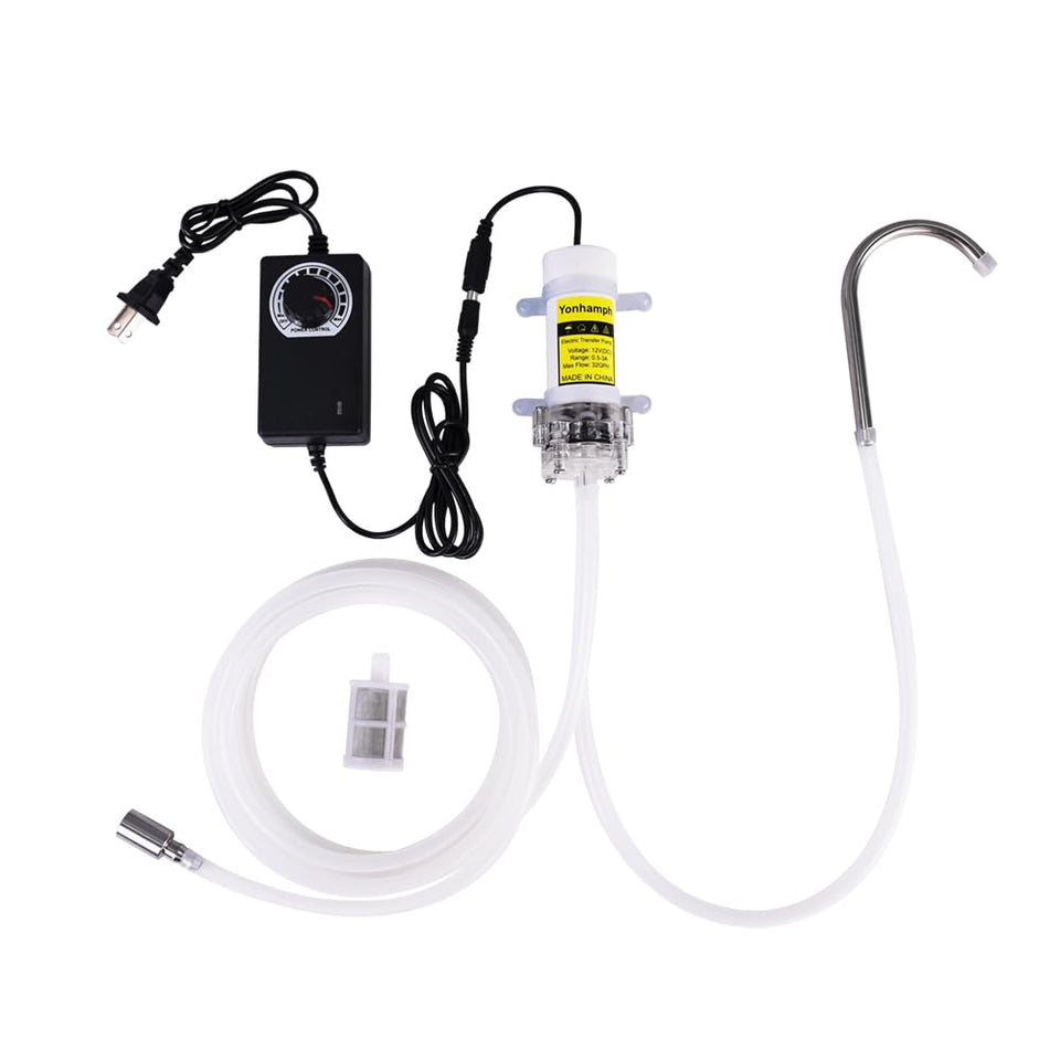 Yonhamph food-grade pump head shown for safe, hygienic beverage transfer.