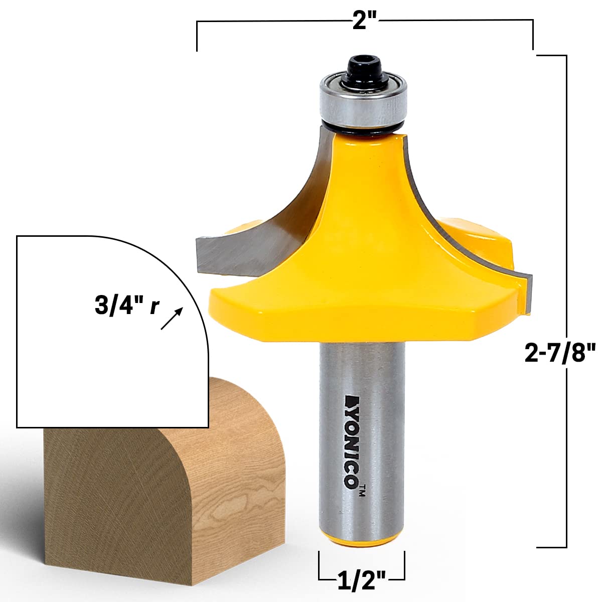 Yonico 13168 premium C3 micro-grain blades deliver sharper, longer-lasting cuts for profiles.