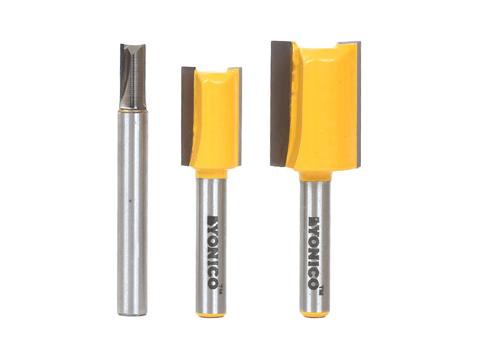 Yonico 14323q undersized dado bit closeup highlighting sharp carbide edge for clean dados.