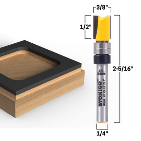 Yonico induction brazed tip highlights durable construction for long-lasting flush trimming tasks.