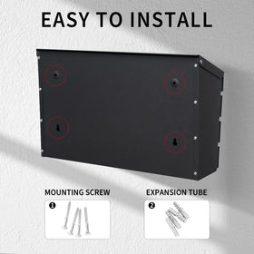 YOOBOX weatherproof roof diverts rain ensuring dry mail during storms