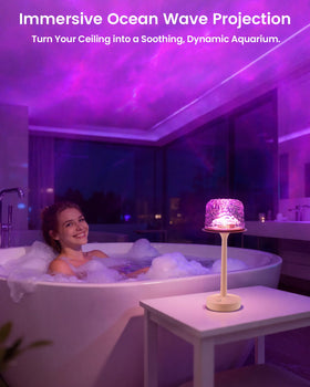 Yoomue battery-powered shower lamp offers up to 12 hours of use