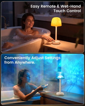 Yoomue remote-controlled bath light for convenient operation