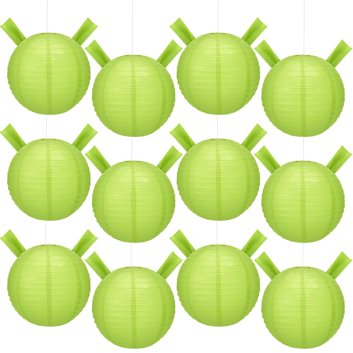 YooNotee green paper lantern with ear decorations, ideal for lively party decor and photo backdrops.