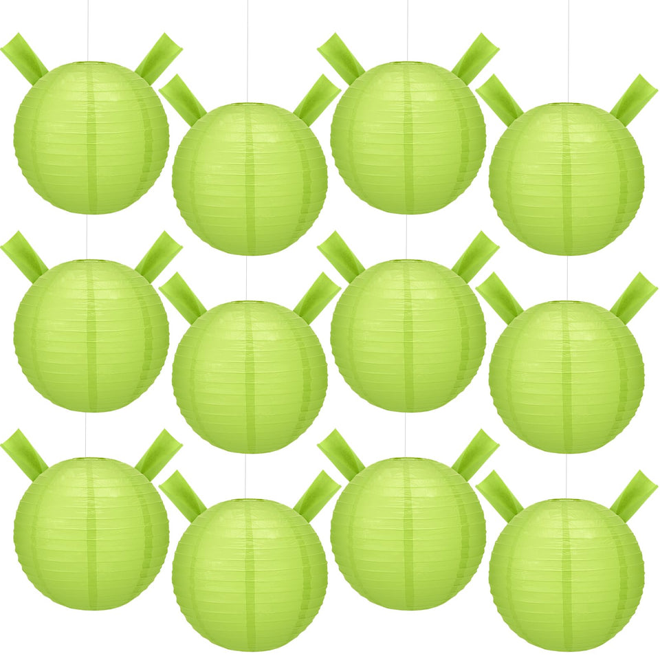 YooNotee green paper lantern with ear decorations, ideal for lively party decor and photo backdrops.