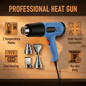 YOOTOOLS heat gun cord length of 4.9 ft for comfortable working distance.