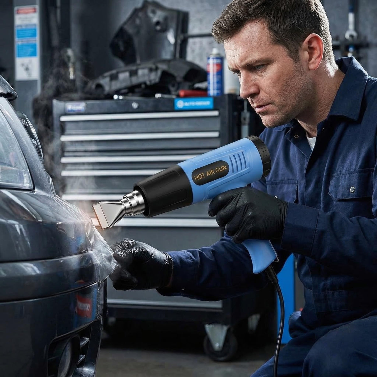 YOOTOOLS heat gun overload protection adds safety during extended use.