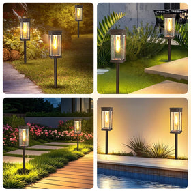 Yorezcop vintage-glow lights add charm to driveways and porches.