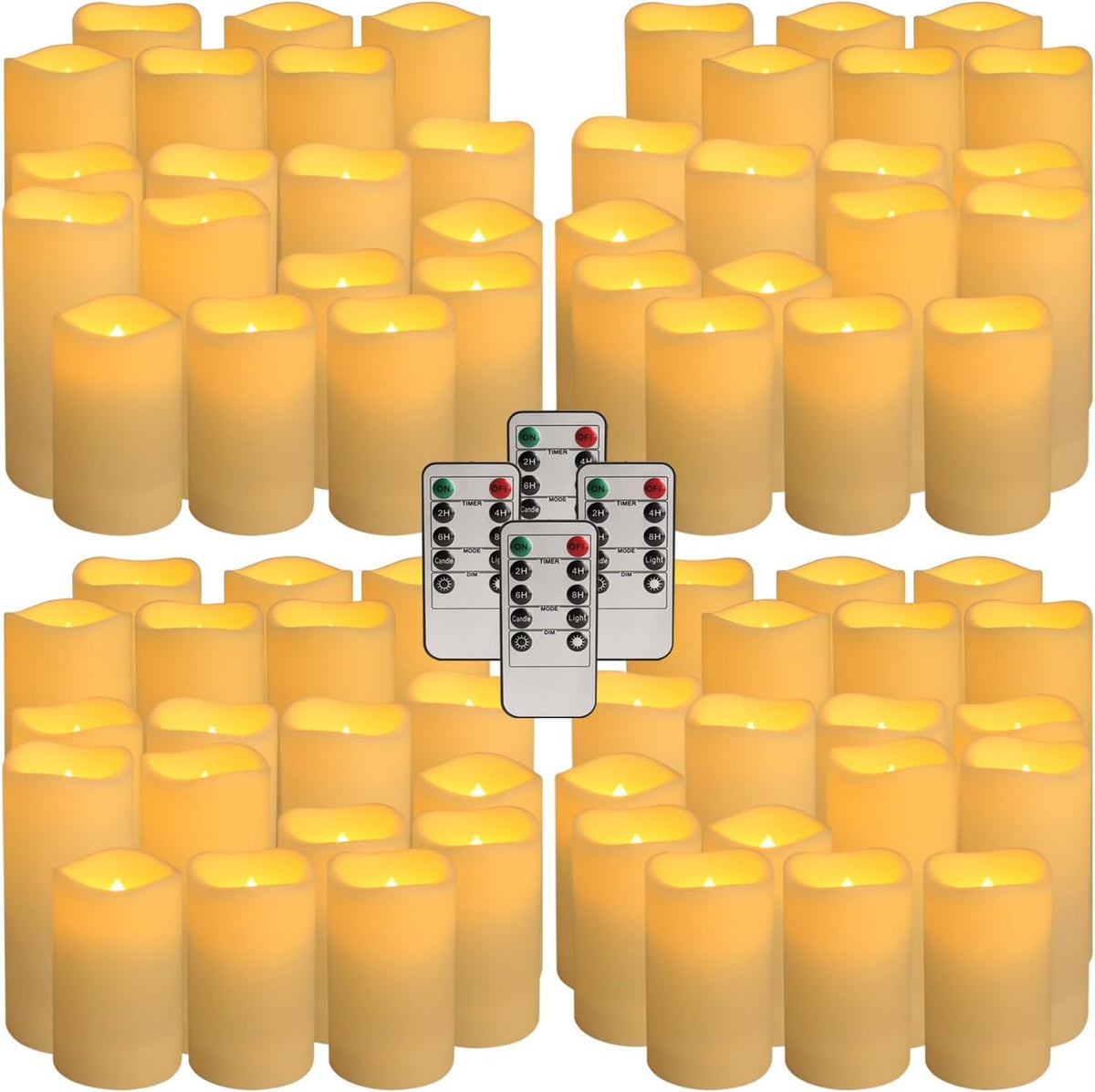 YOROXRG flameless candles flicker with a realistic flame for cozy evenings