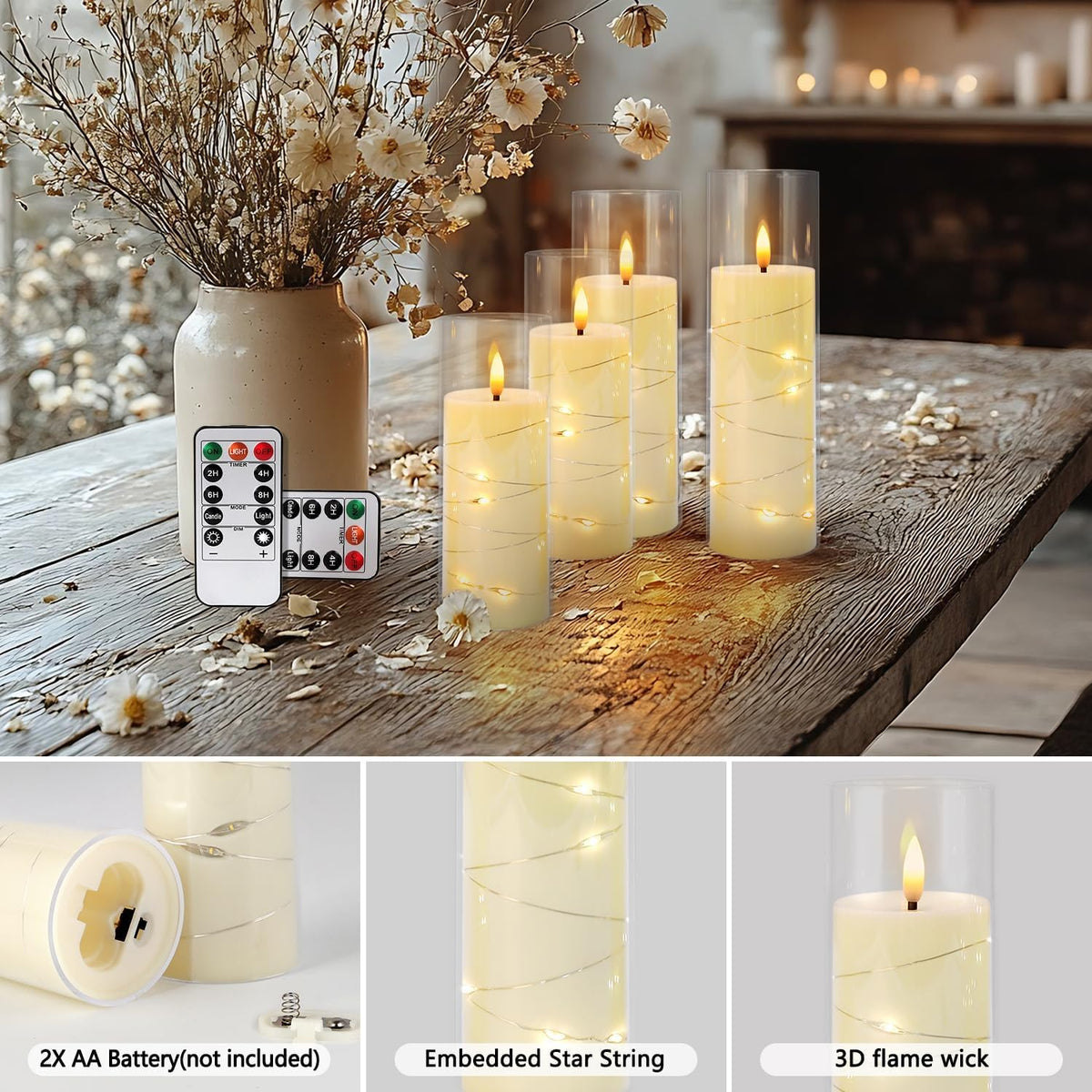 YOROXRG perfect for Halloween and Christmas without melting wax or smoke