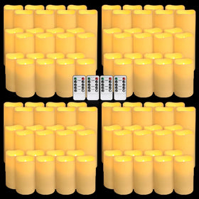 YOROXRG 96-pack outdoor flameless candles arranged for versatile setup.