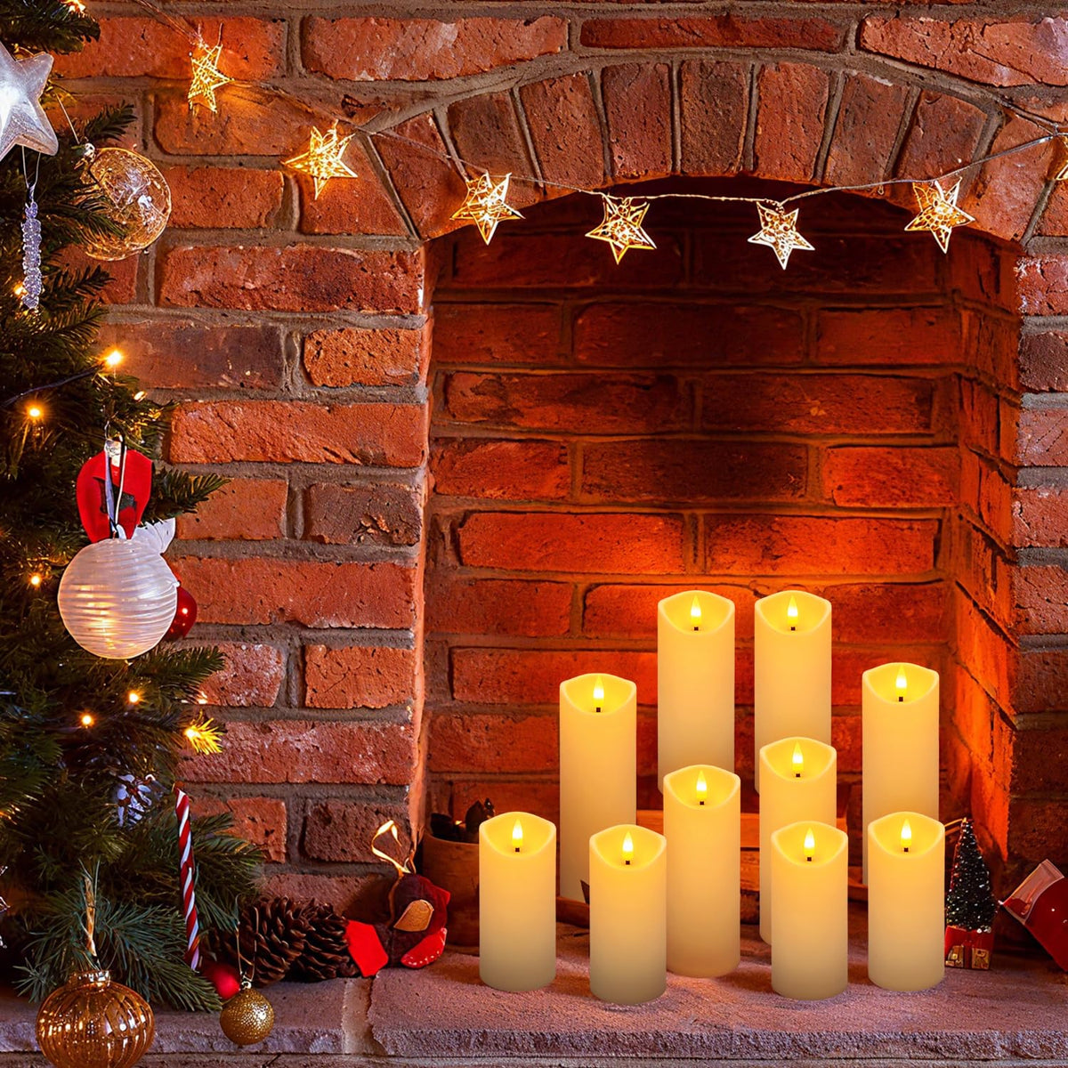 YOROXRG flicker mode mimics real flames for romantic settings