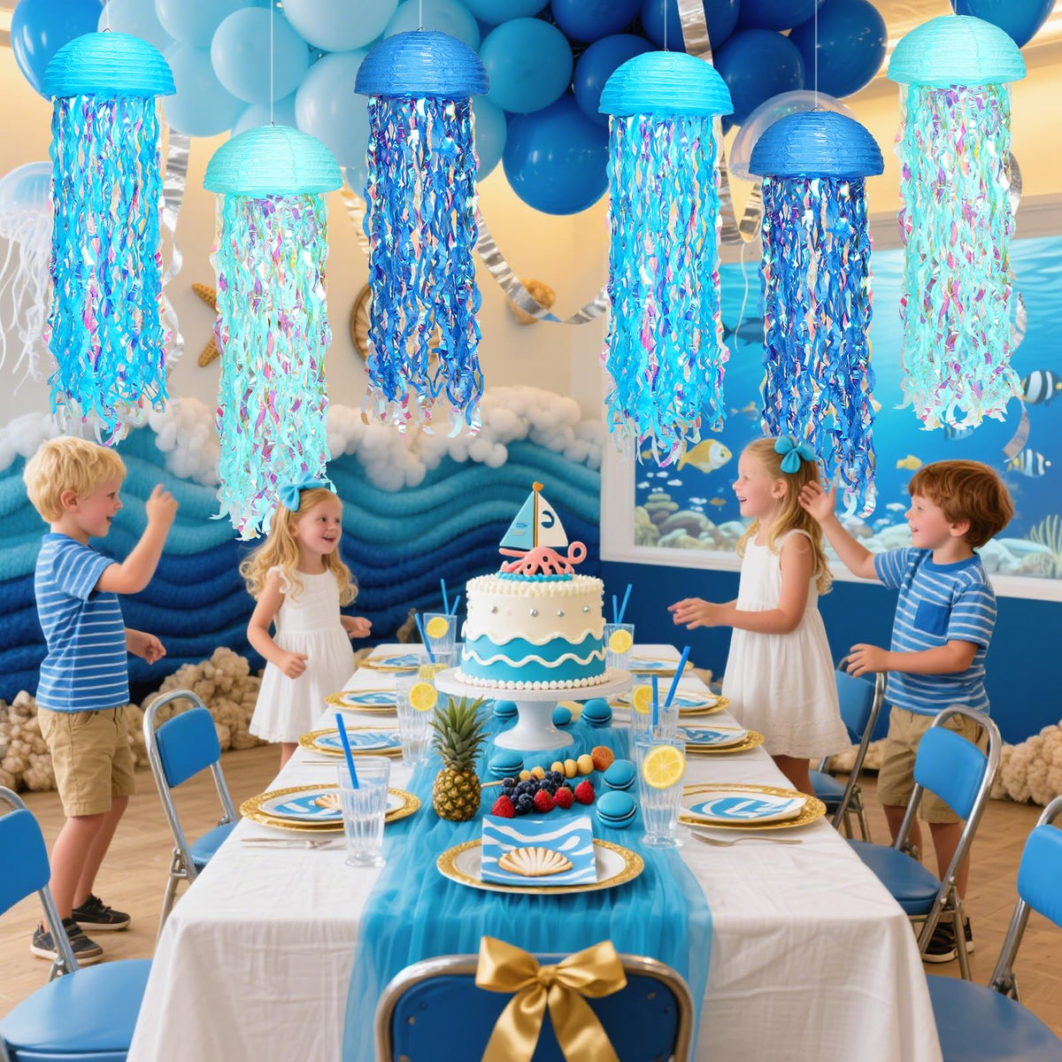 Yorr 66 ft transparent rope lets lanterns float at varied heights.