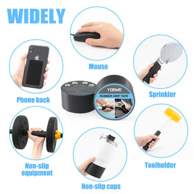 Yorwe versatile-surfaces tape improves grip on rails, utensils, devices.