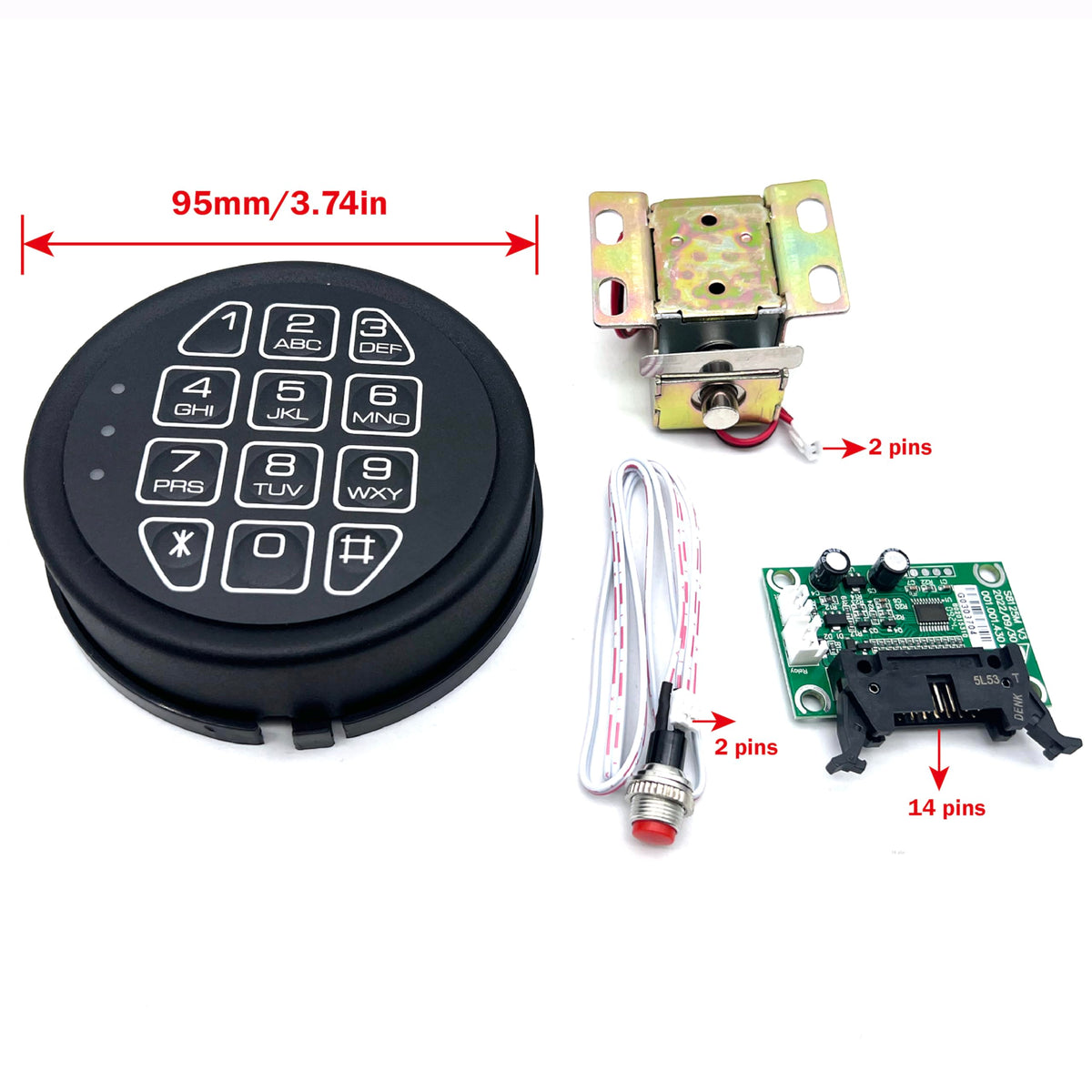YOSEC two-code programmable keypad enabling flexible access options