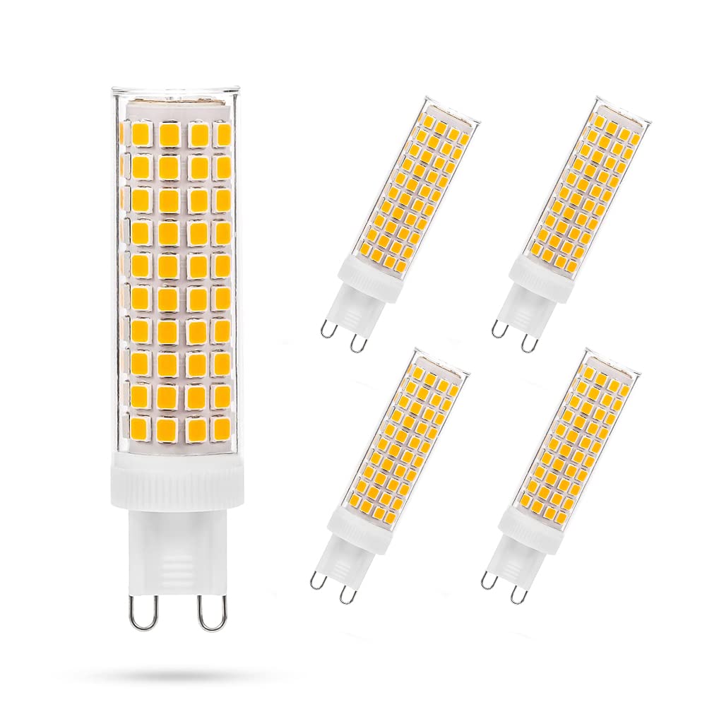 Yosenmi G9 LED Bulb 10W close-up of ceramic base and SMD chips for durable lighting.