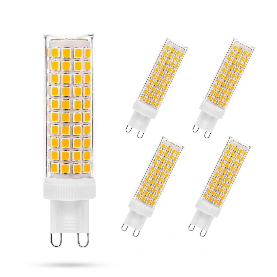 Yosenmi G9 LED Bulb 10W close-up of ceramic base and SMD chips for durable lighting.